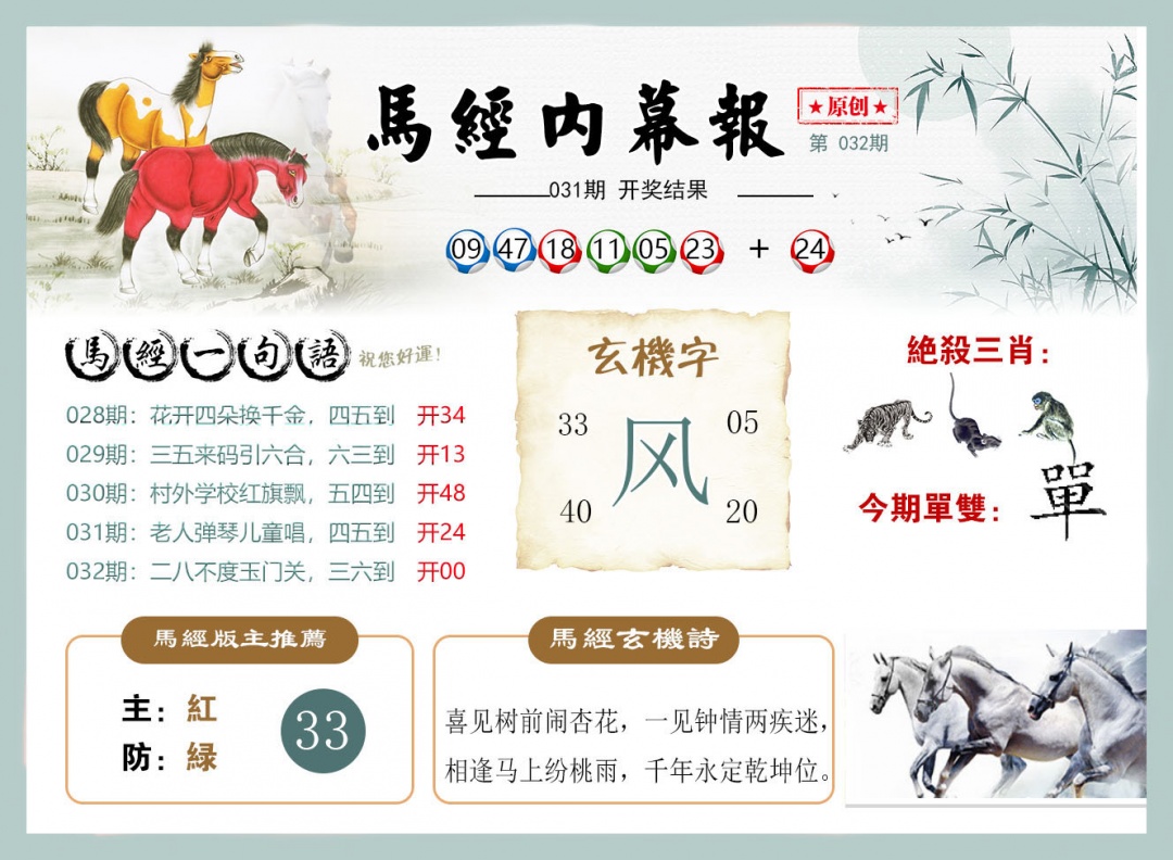 032期马经内幕报[图]